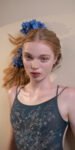 BLOOMY – stringed back leotard – blue marine 2 1