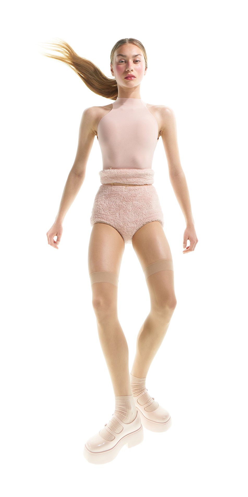 1JAC CAT highwaisted fleece briefs baby blush ONOFF 1