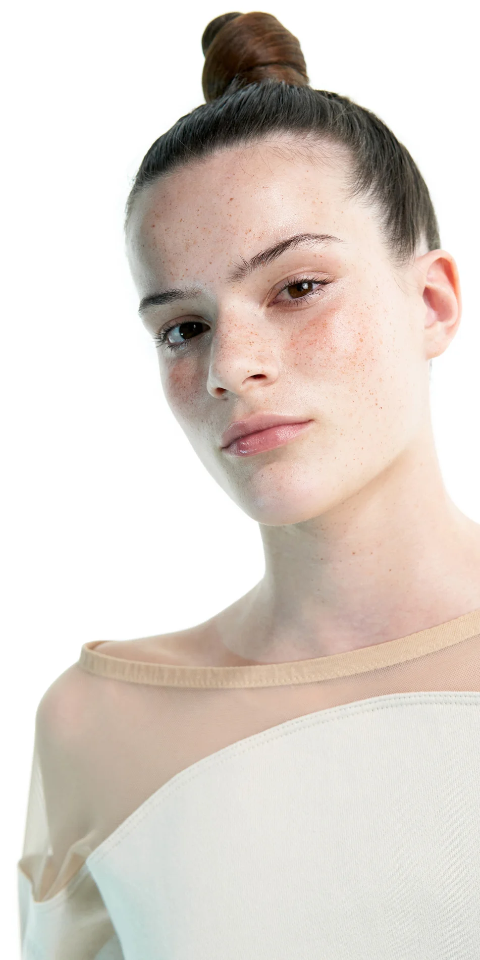 BALLERINA cropped sweater with mesh back marshmallow 3 copy