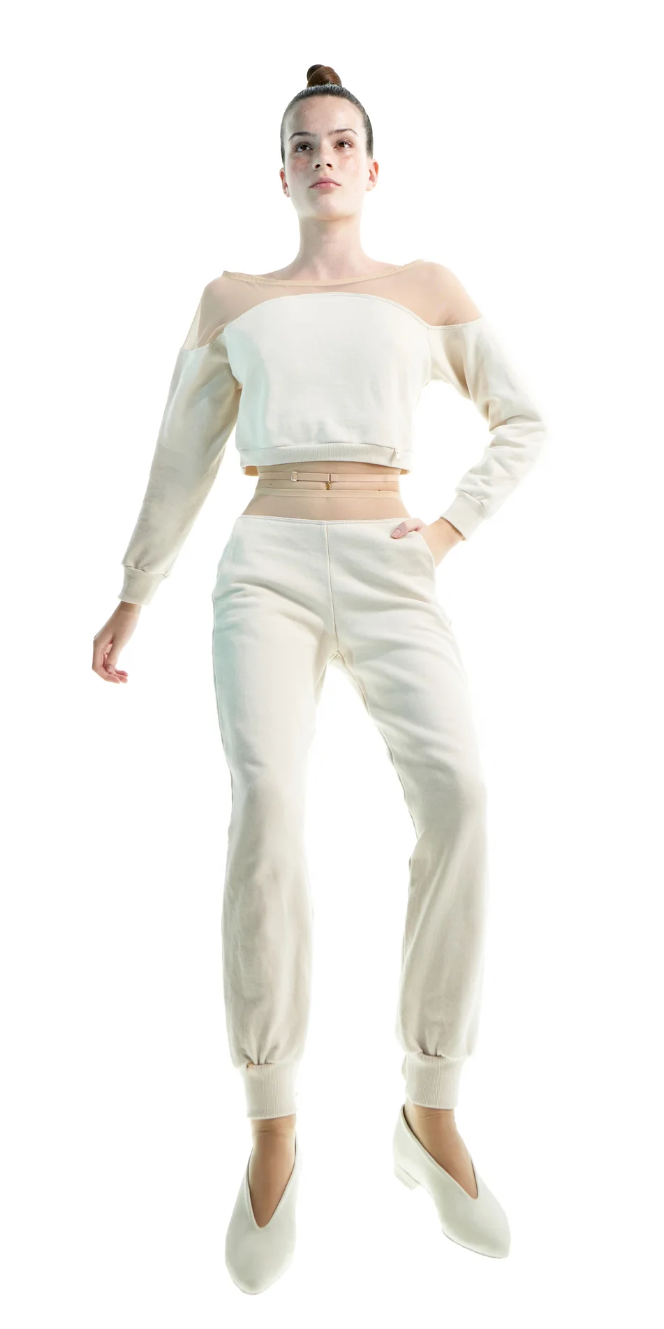 BALLERINA sweatpants with mesh waist 6 copy