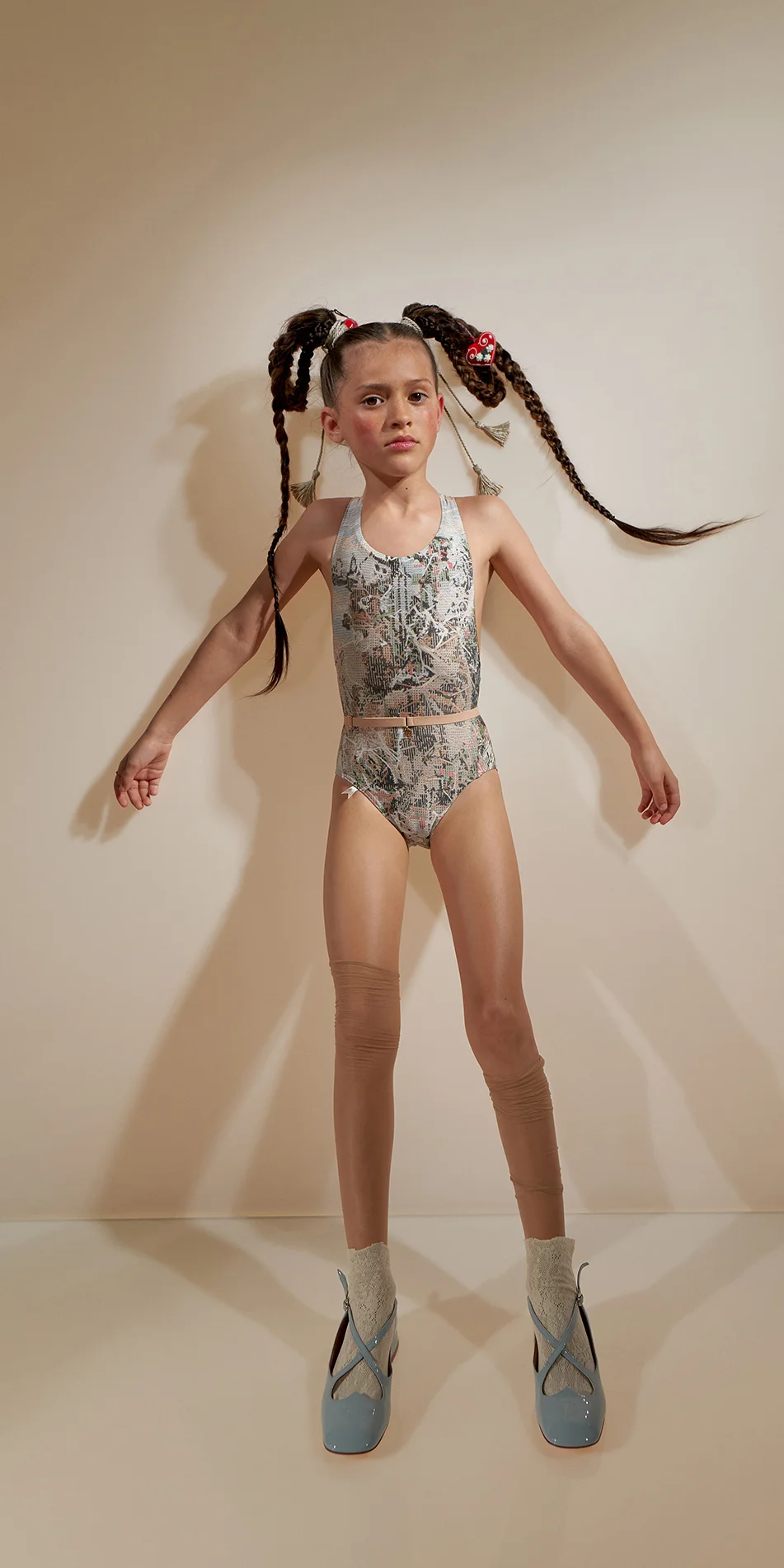 JUNIOR DEER GOBELIN racerback leotard multicolor 5