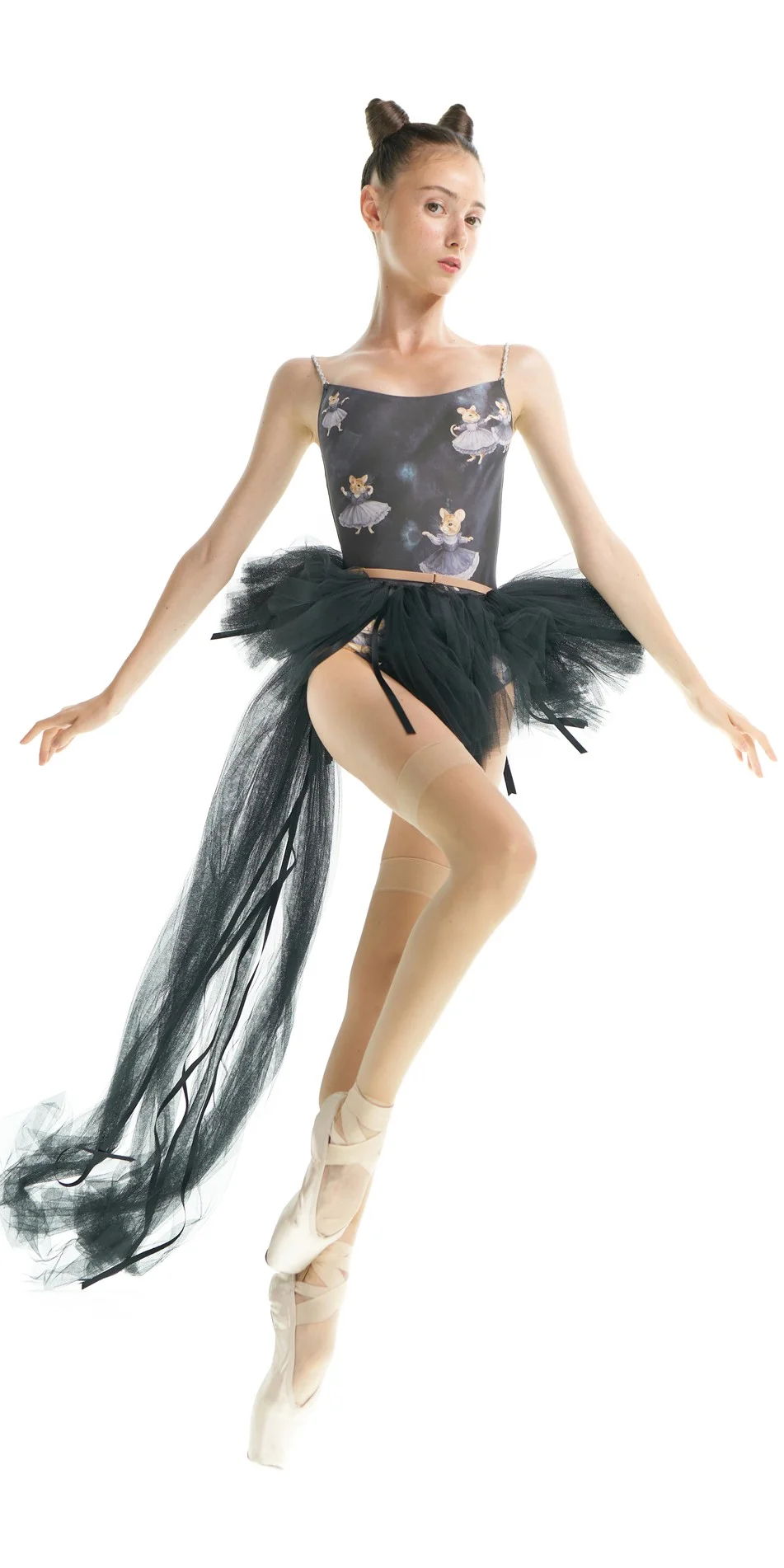 TUTU DE CHAT – ballet skirt – off black on1