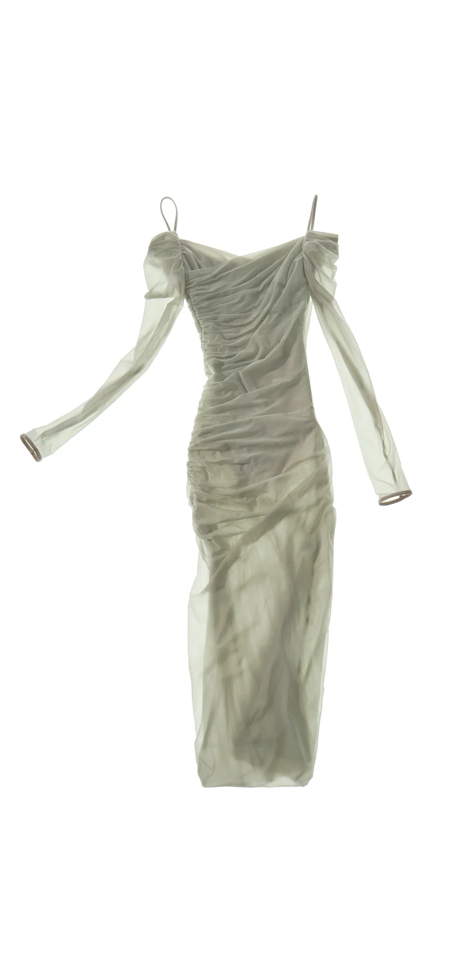 Pearl sage dress mobile