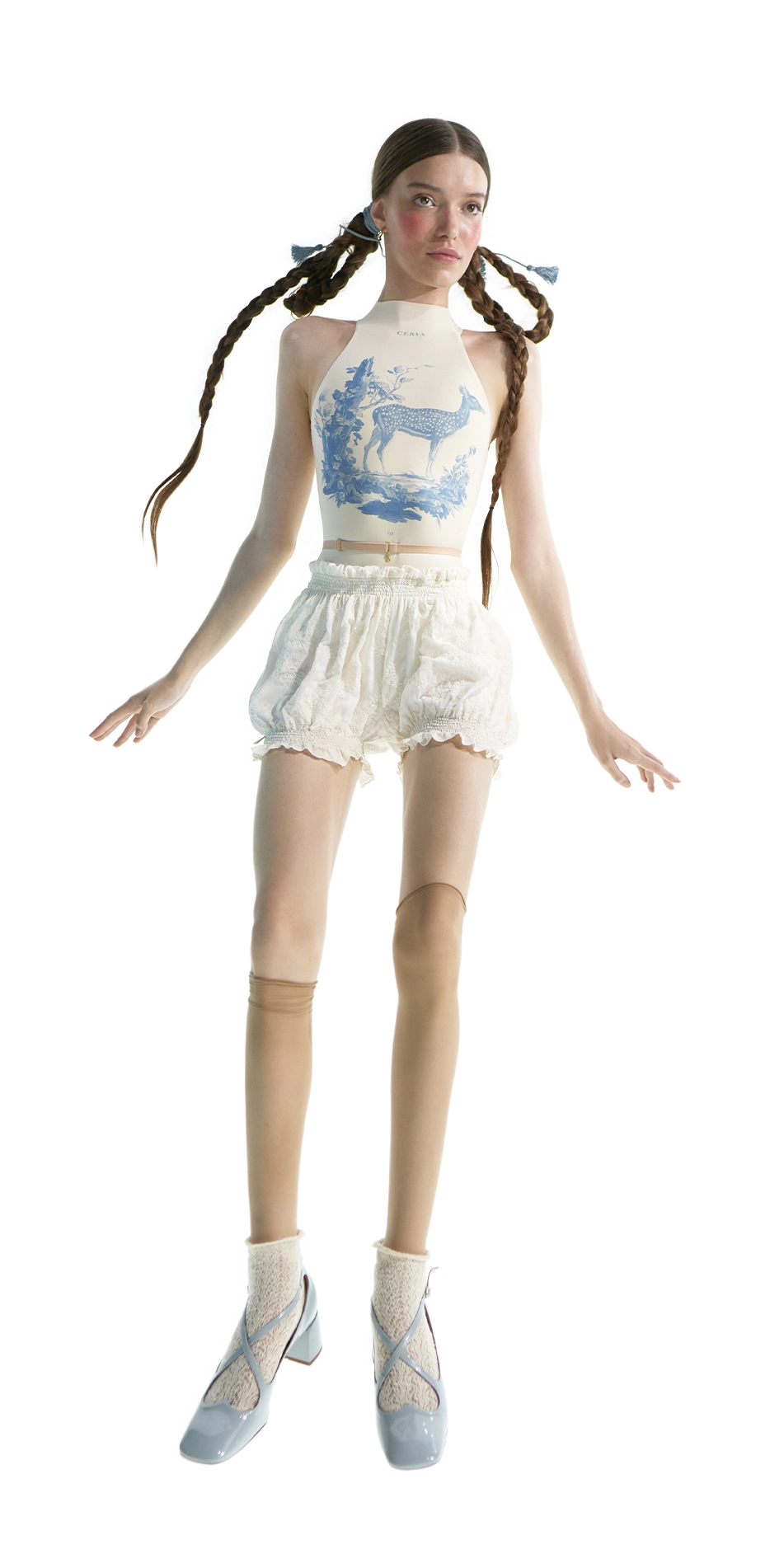 BOHO smocked bloomers edelweiss embroidery ON BOHO smocked bloomers edelweiss embroidery ON